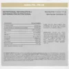 ALPHA TX9 - Suplemento Nutricional 378 gr Etiqueta de suplemento ALPHA TX9 con información nutricional detallada