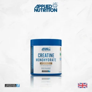 Envase de creatina monohidratada Applied Nutrition de 250 gramos