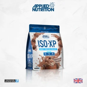 Bolsa de proteína en polvo ISO-XP sabor chocolate de Applied Nutrition producto bundle suplementos