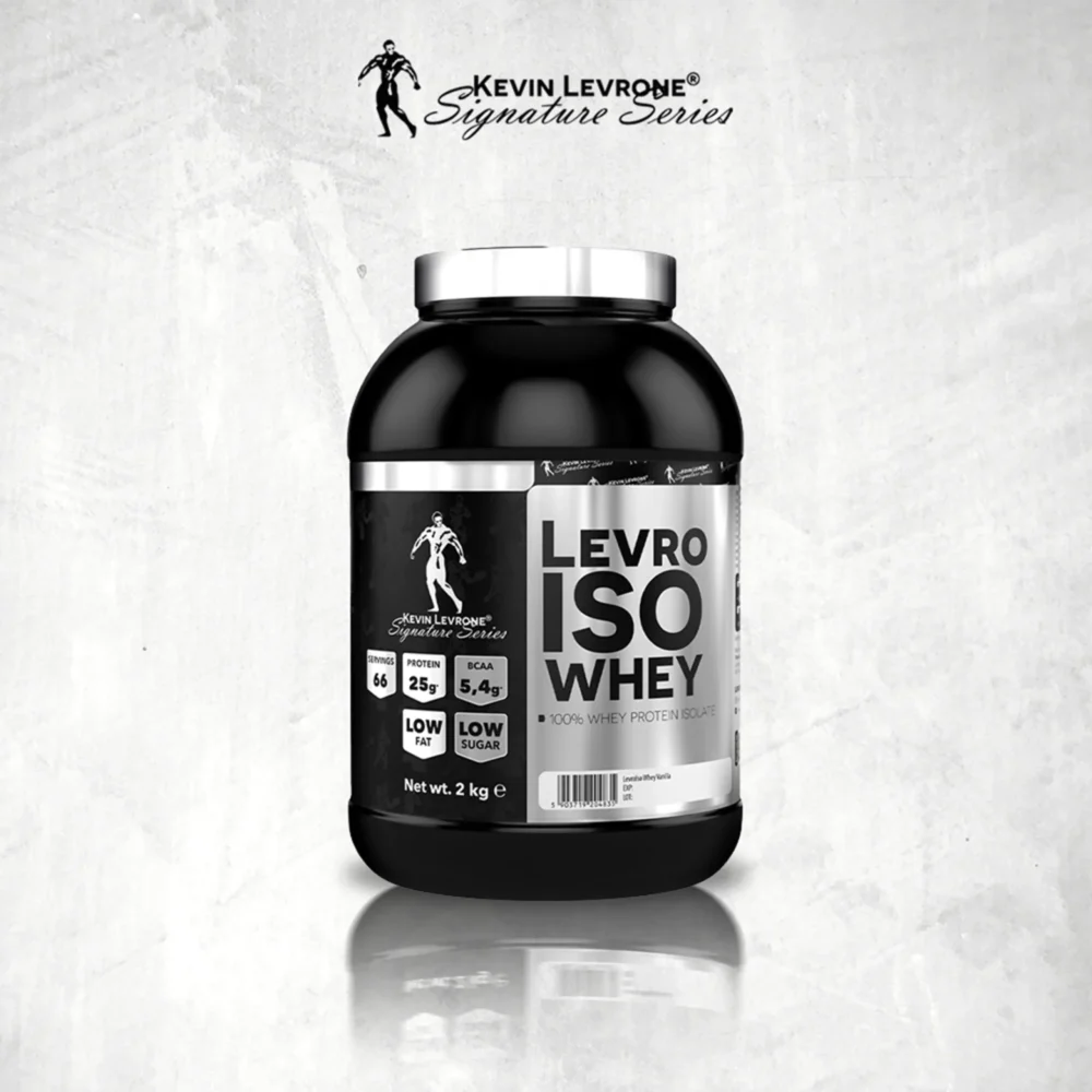 Levro Iso Whey Vainilla - Proteína Aislada de Suero Envase de Levro Iso Whey Vainilla con 100% proteína aislada LevroIso Whey Protein