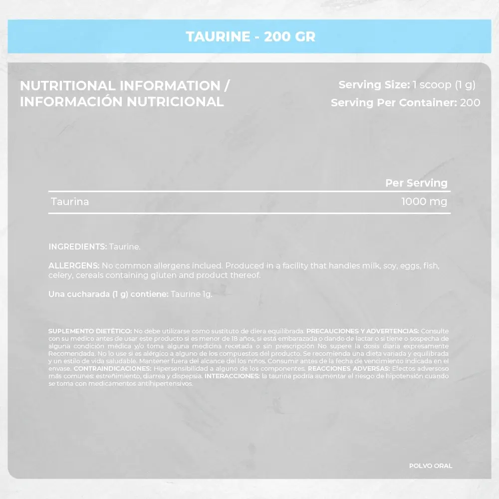 TAURINE 200GR - TN MARCA (1)