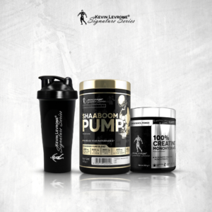 Shaaboom Pump 385 g + Creatina 300 g Kevin Levrone con shaker